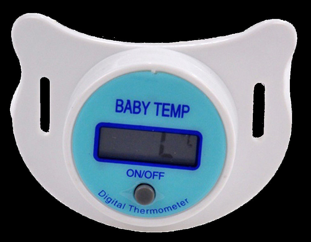 Biru / Merah Muda Elektronik Peralatan Medis Klinik Digital Baby Nipple Thermometer