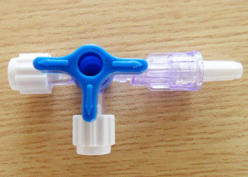 Peralatan Bedah Sekali Pakai Plastik / Butterfly Solenoid Valve Stopcock Ball Offset