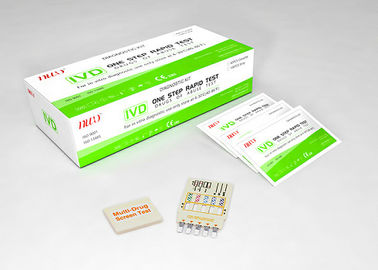 IVD Analisis Patologis Medis Peralatan Tes Obat Diagnostik 5 Multi Urine Rapid Test Dip Card