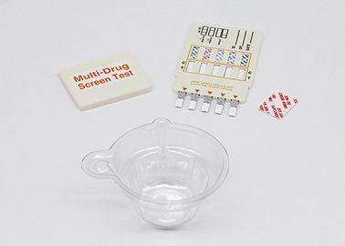 IVD Analisis Patologis Medis Peralatan Tes Obat Diagnostik 5 Multi Urine Rapid Test Dip Card