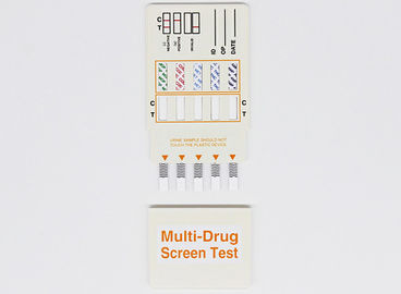 IVD Analisis Patologis Medis Peralatan Tes Obat Diagnostik 5 Multi Urine Rapid Test Dip Card
