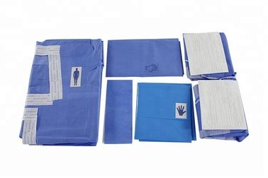 Medical Universal Lithotomy Laparoscopy Drape Pack Bahan SMS Ramah Lingkungan