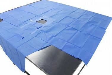 Medical Universal Lithotomy Laparoscopy Drape Pack Bahan SMS Ramah Lingkungan