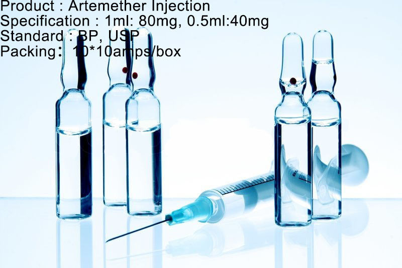 Agen Antimalaria Artemether Suntikan Dosis Obat Antimalaria 80mg / 1ml 40mg / 0,5ml